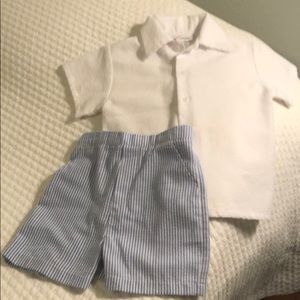 Seersucker boys outfit 💙